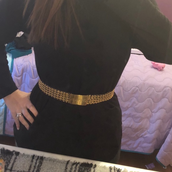 1HR sale! Chanel 24kGP w/black leather chain belt - Picture 6 of 7